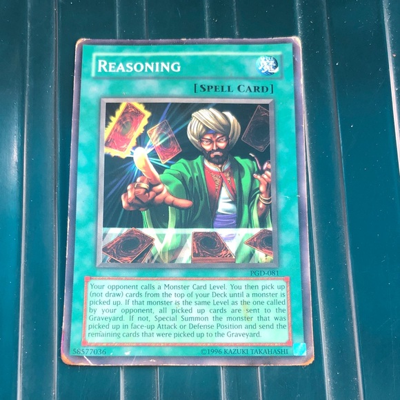 Yu-Gi-Oh! Reasoning Spell Card - Green